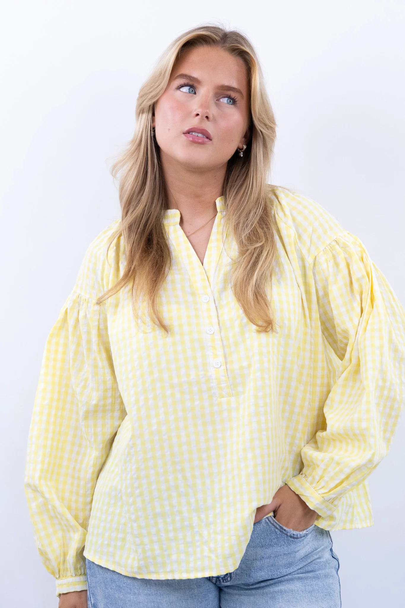 Gingham blouse - Image 2
