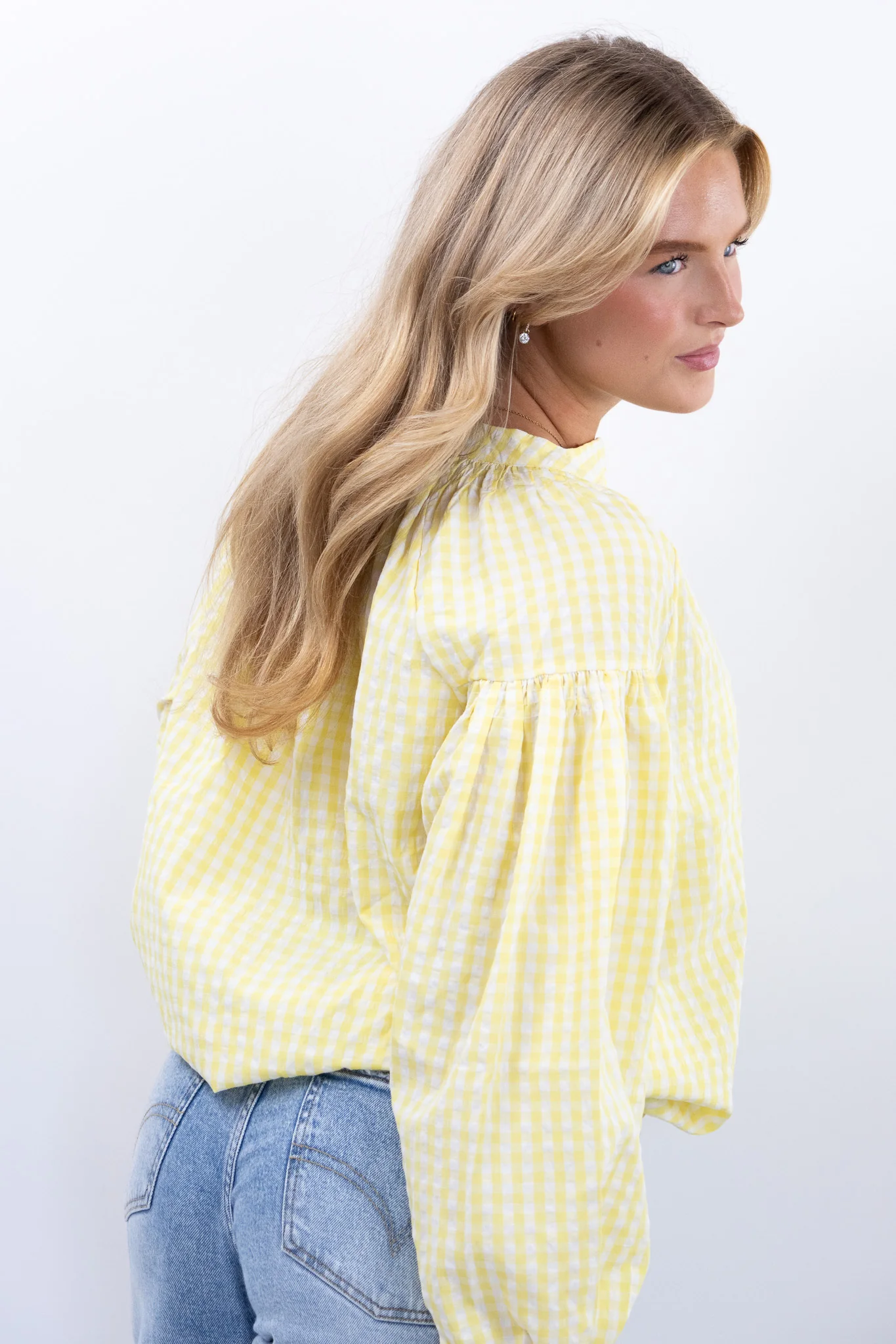 Gingham blouse - Image 3