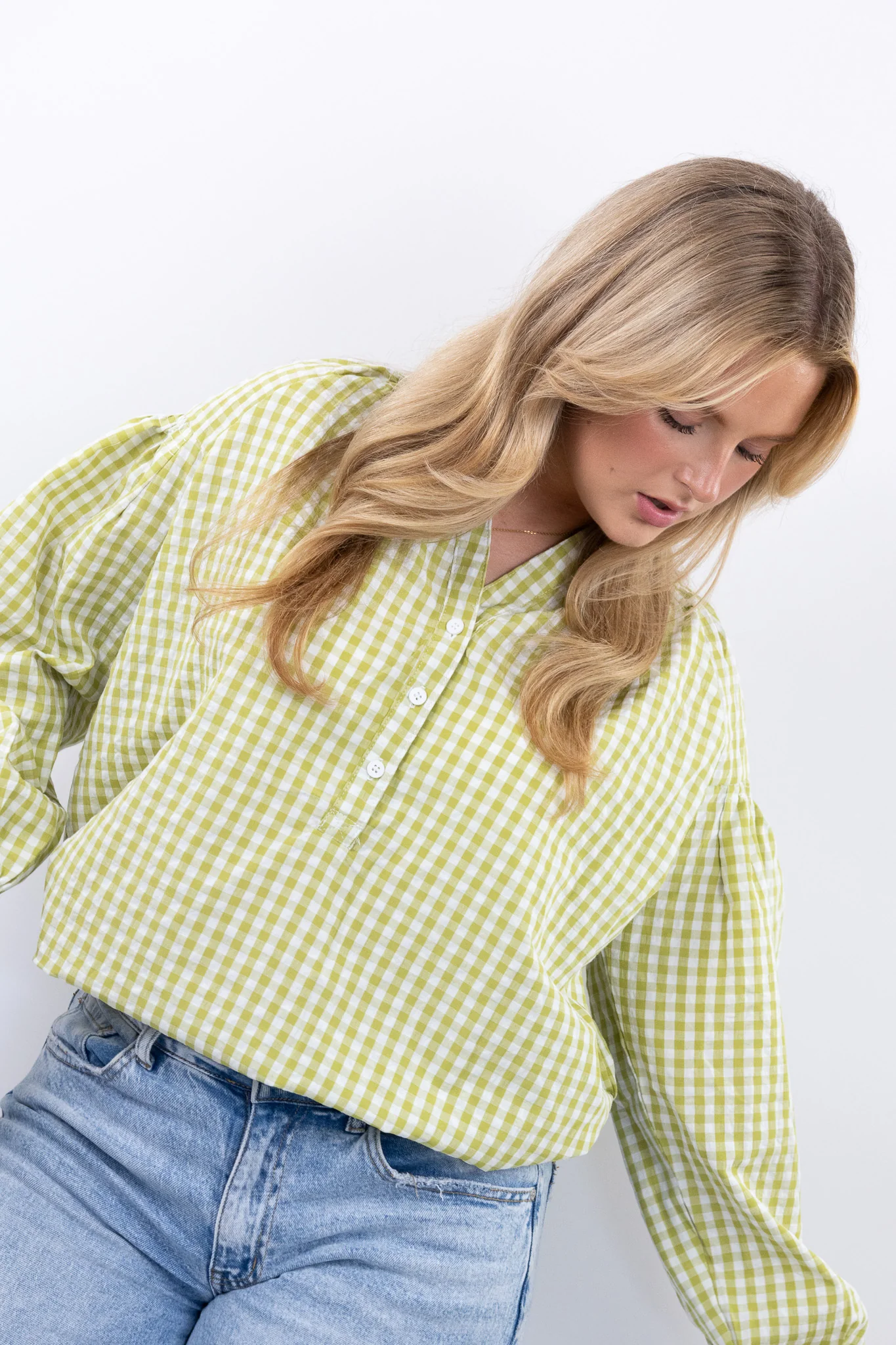 Gingham blouse - Image 5