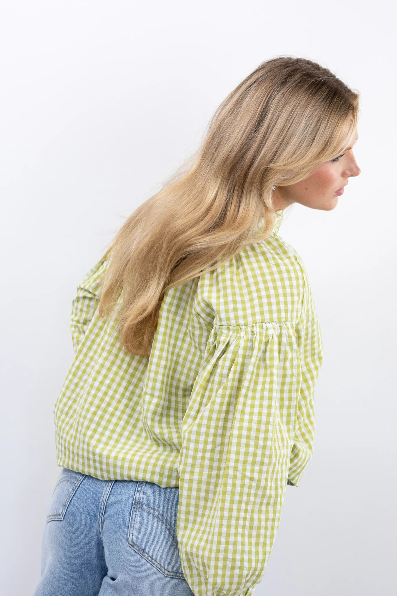 Gingham blouse - Image 6