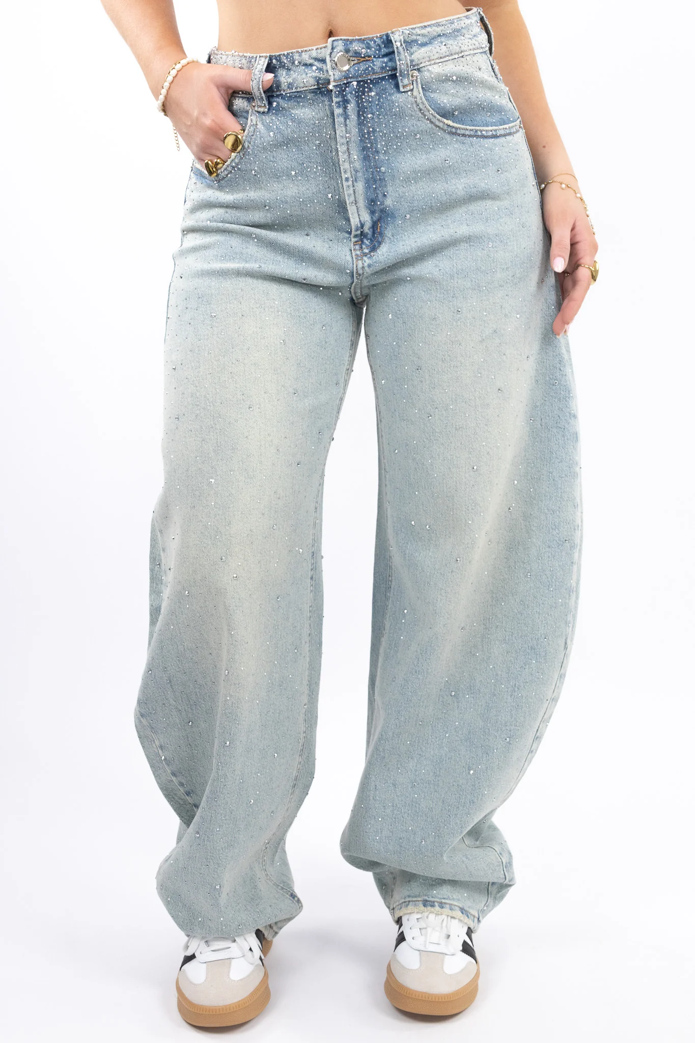 Bella Glitter Balloon Jeans - Image 2