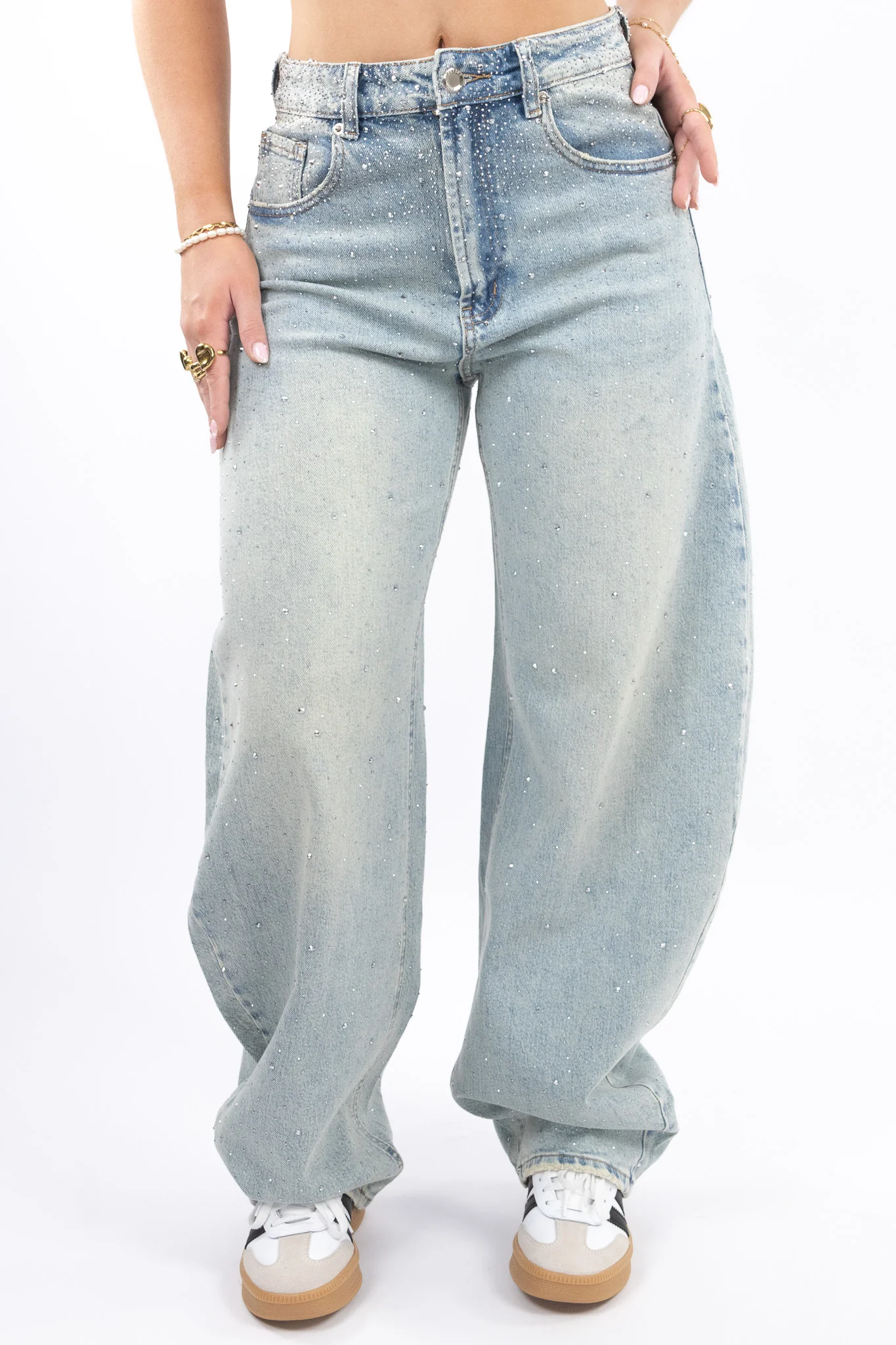 Bella Glitter Balloon Jeans - Image 6