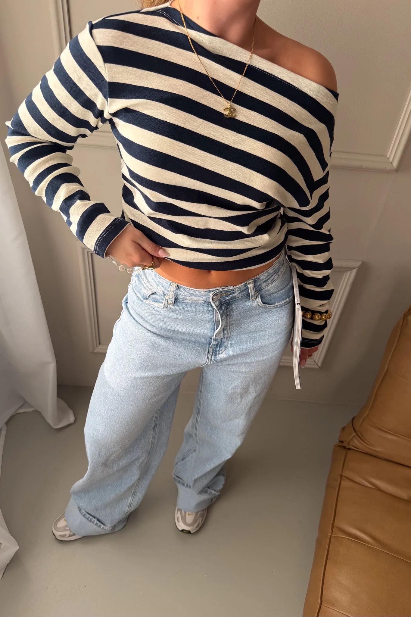 Boatneck Stripe Top - Image 2