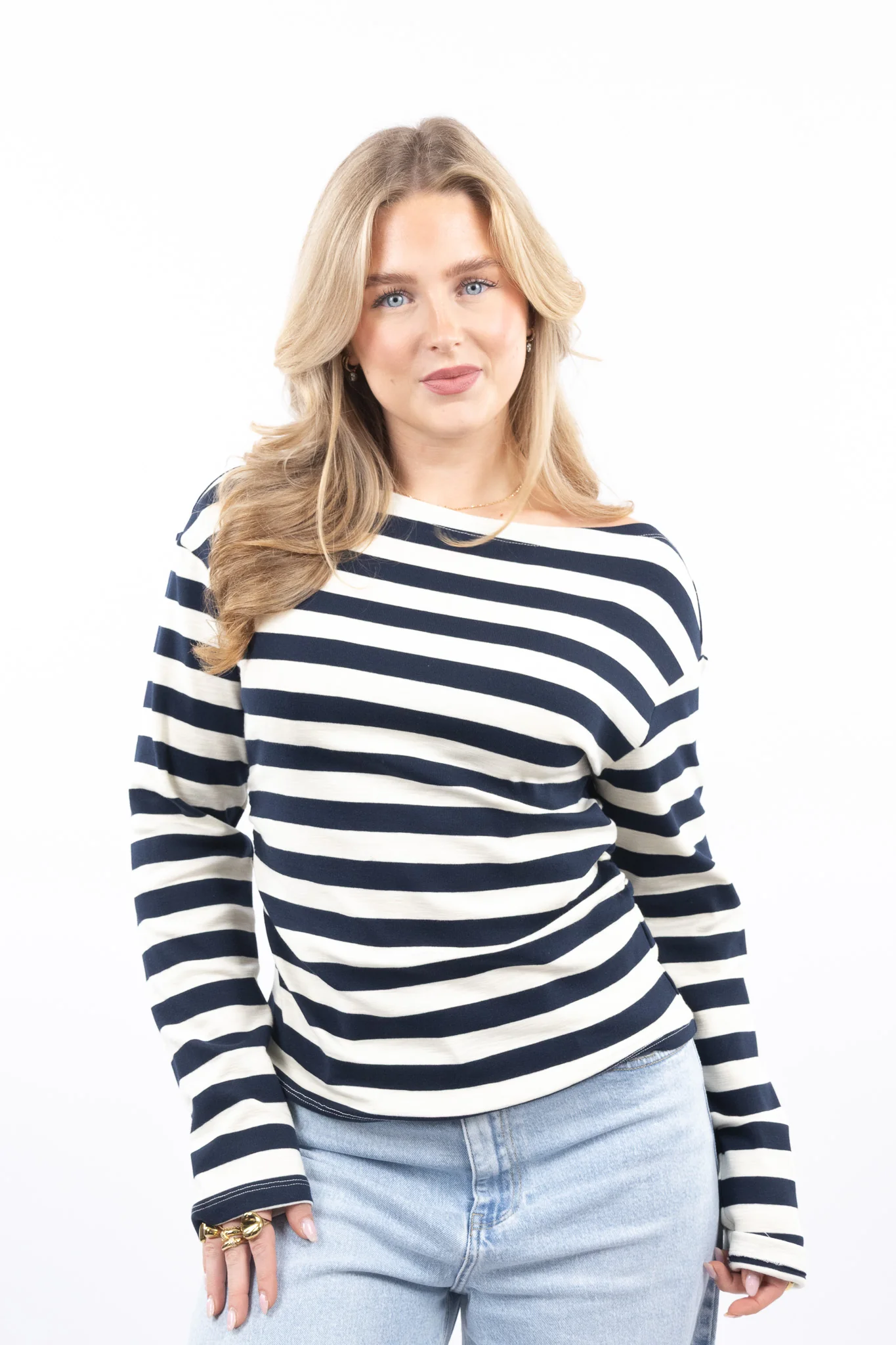 Boatneck Stripe Top - Image 4