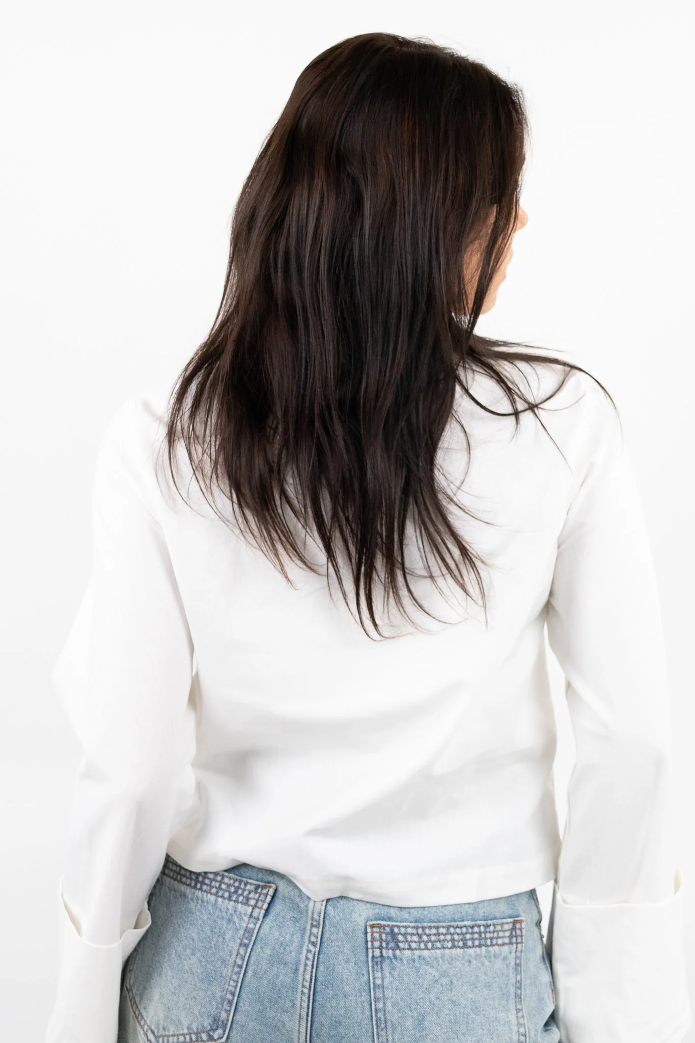 Bow Detail Linen Blouse - Image 9