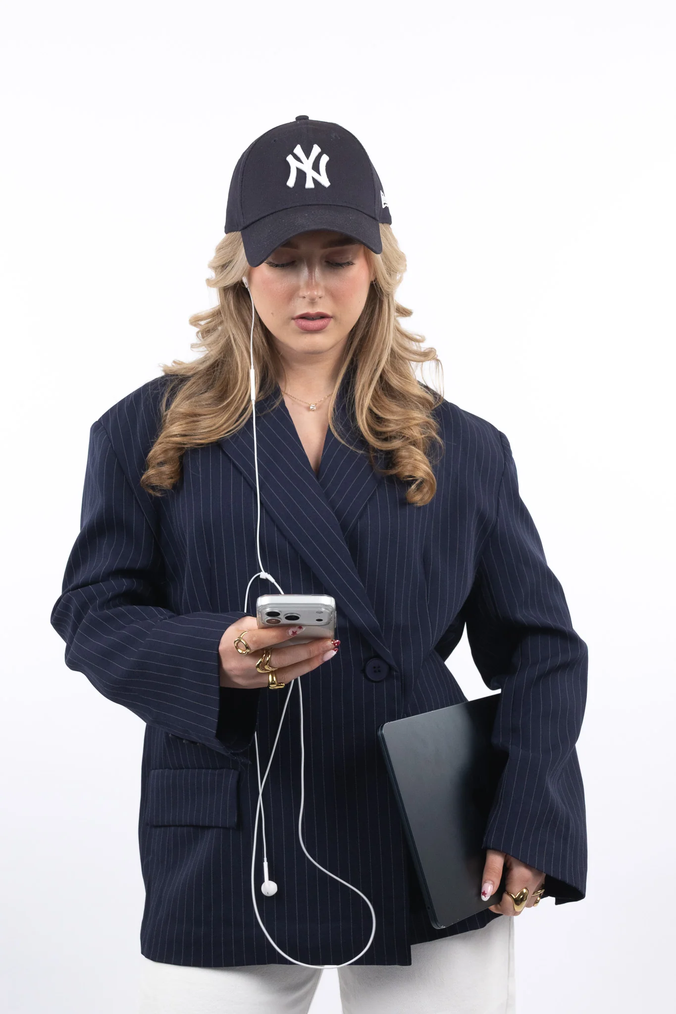 City Pinstripe Blazer