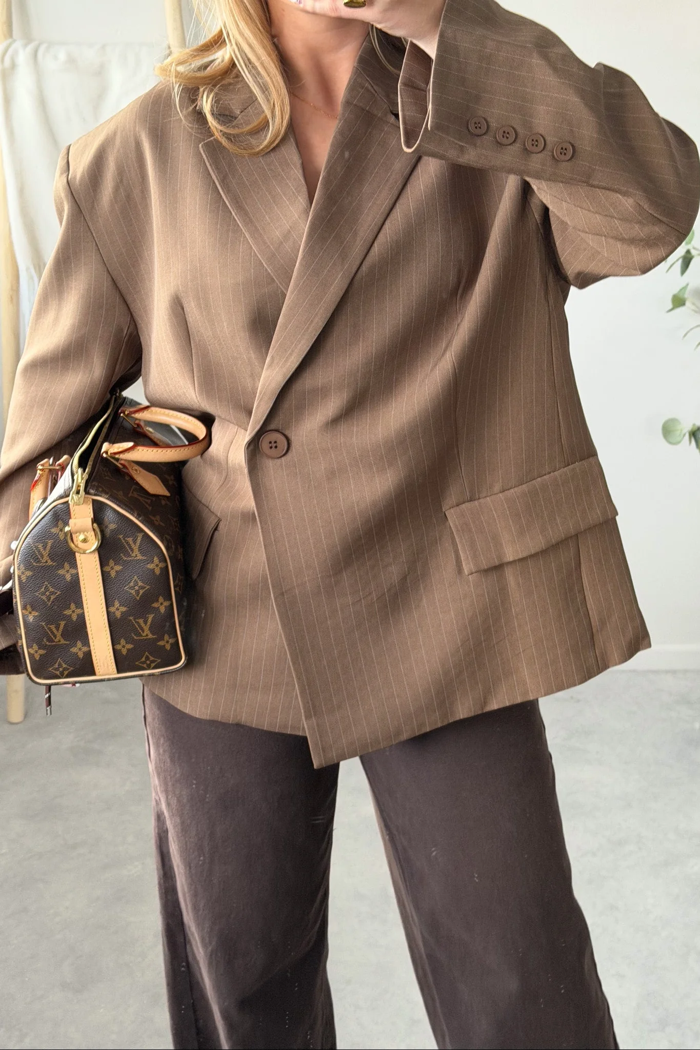City Pinstripe Blazer - Image 7