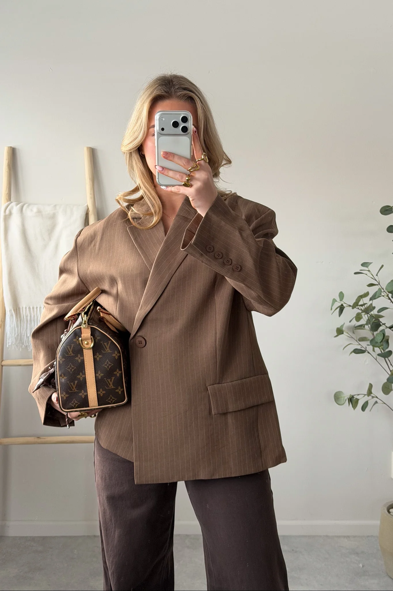 City Pinstripe Blazer - Image 8
