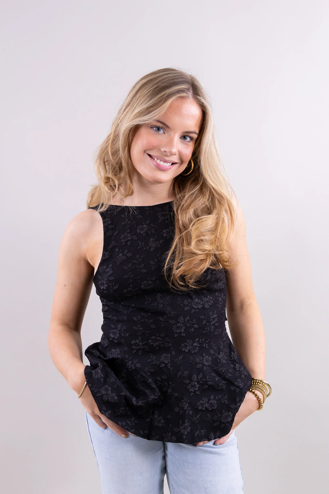 Flora peplum top - Image 9