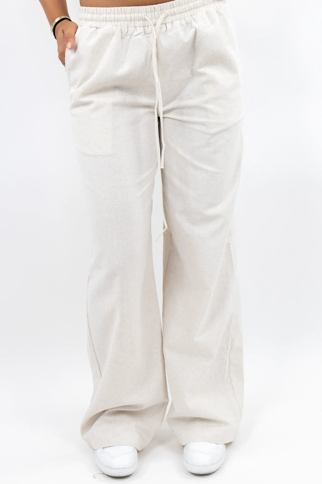 Heavy Linen Wide Pants - Image 5