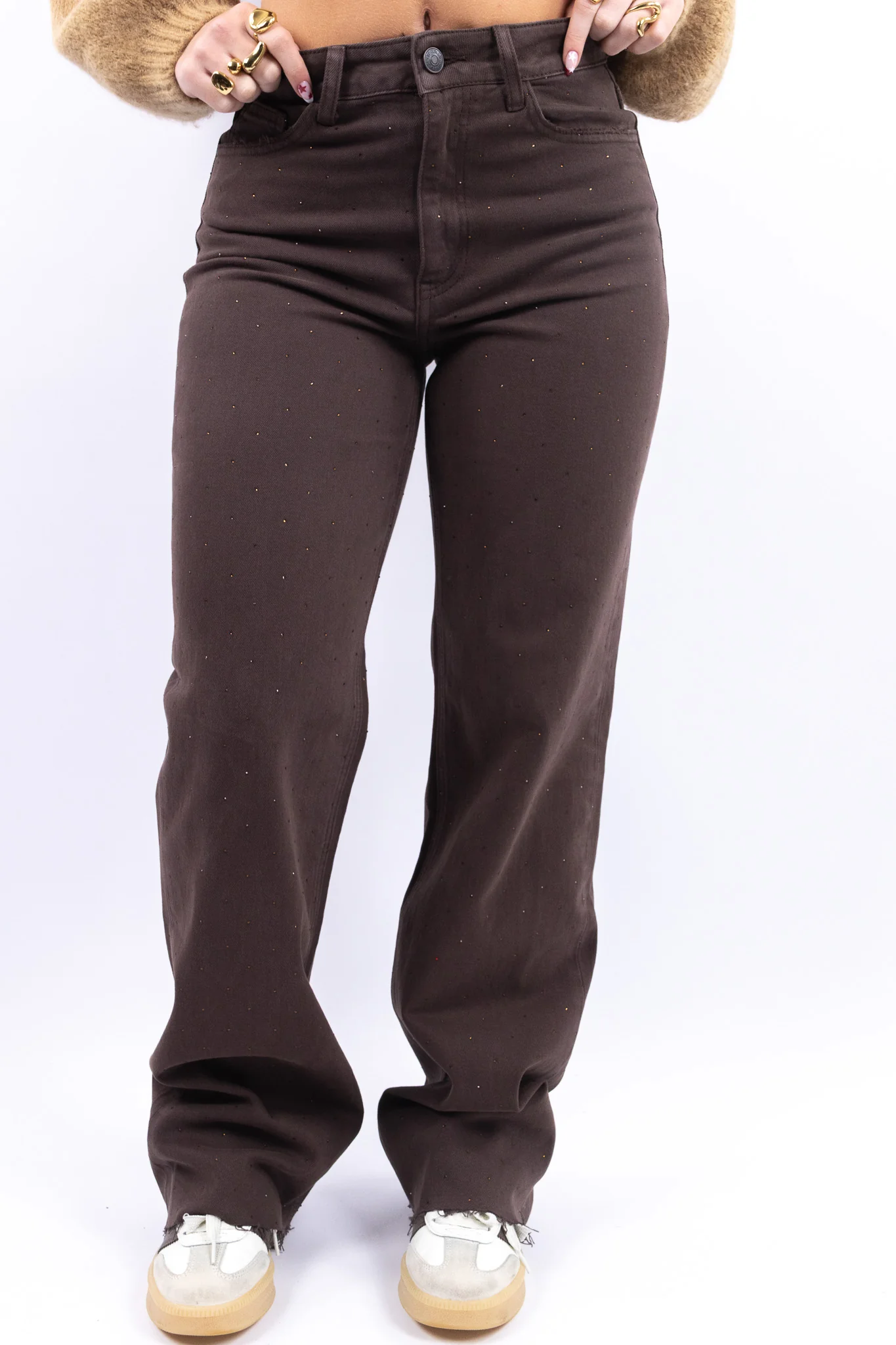Sparkling wide leg jeans - Image 4
