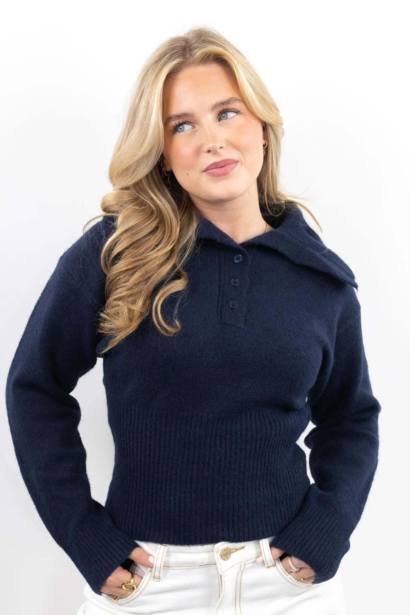 Soft Knit Polo Sweater - Image 13