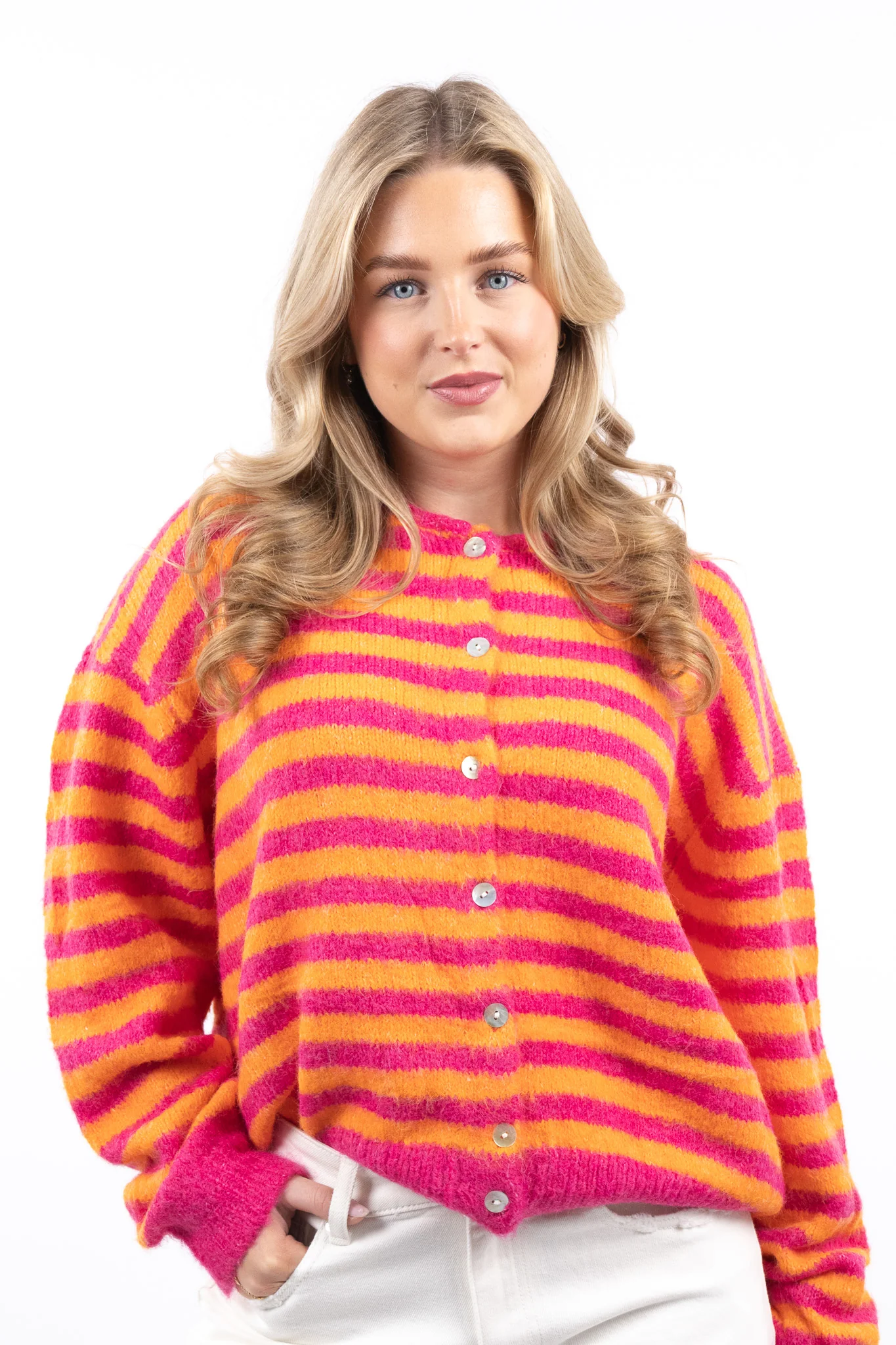 Two Tone Stripe Knit - Image 2