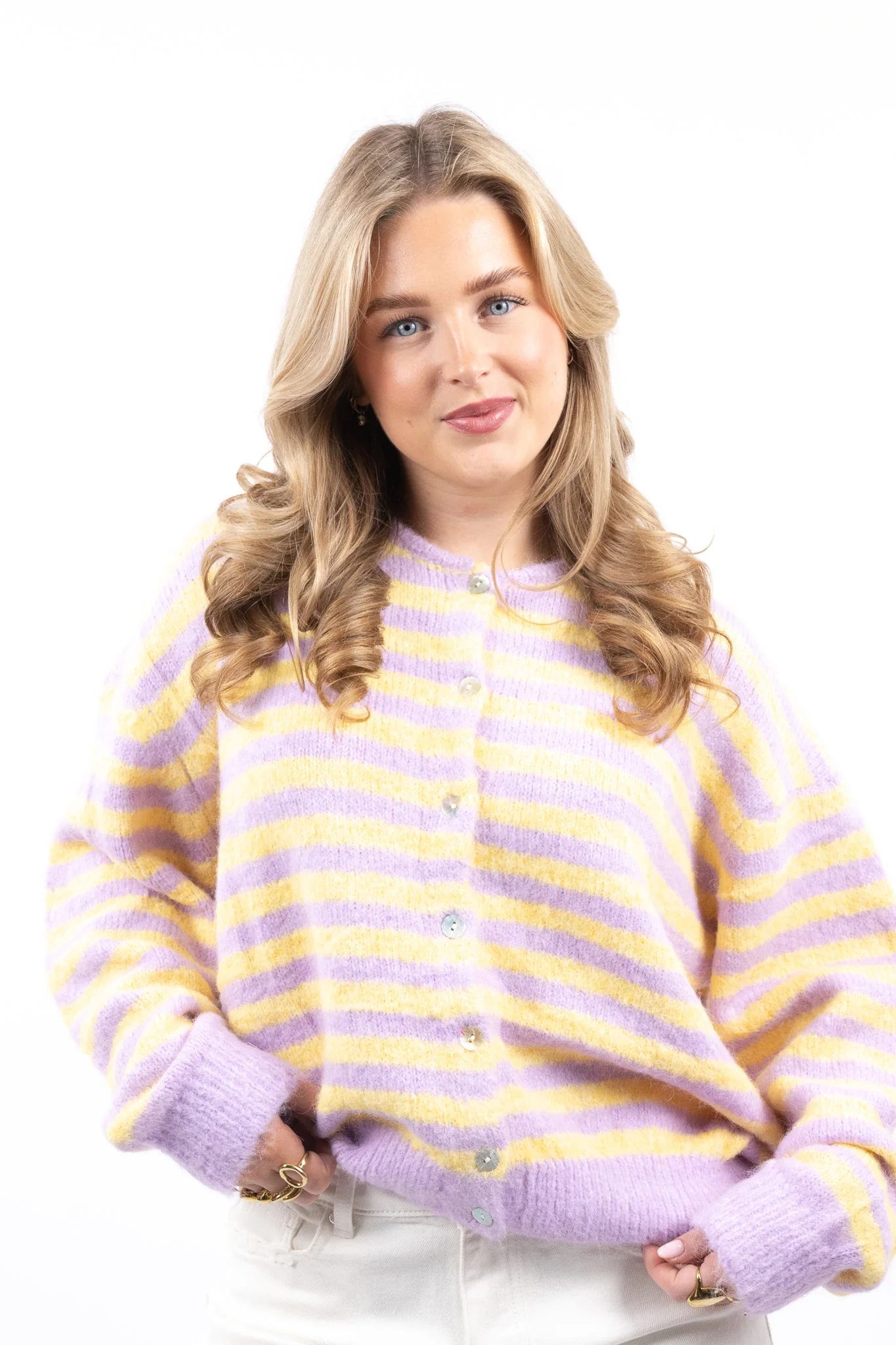 Two Tone Stripe Knit - Image 4