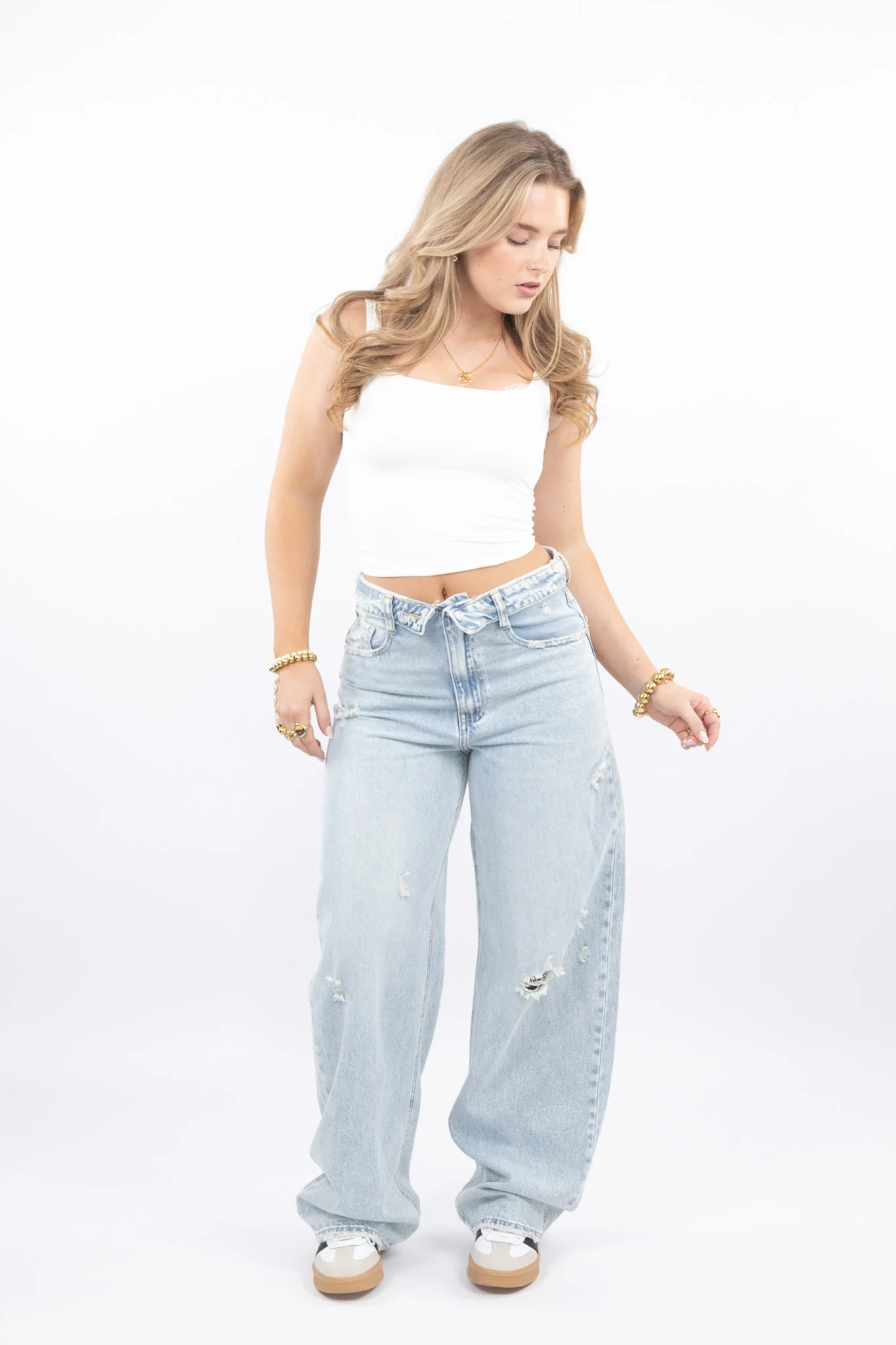 Viral Fold Over Jeans - Image 10
