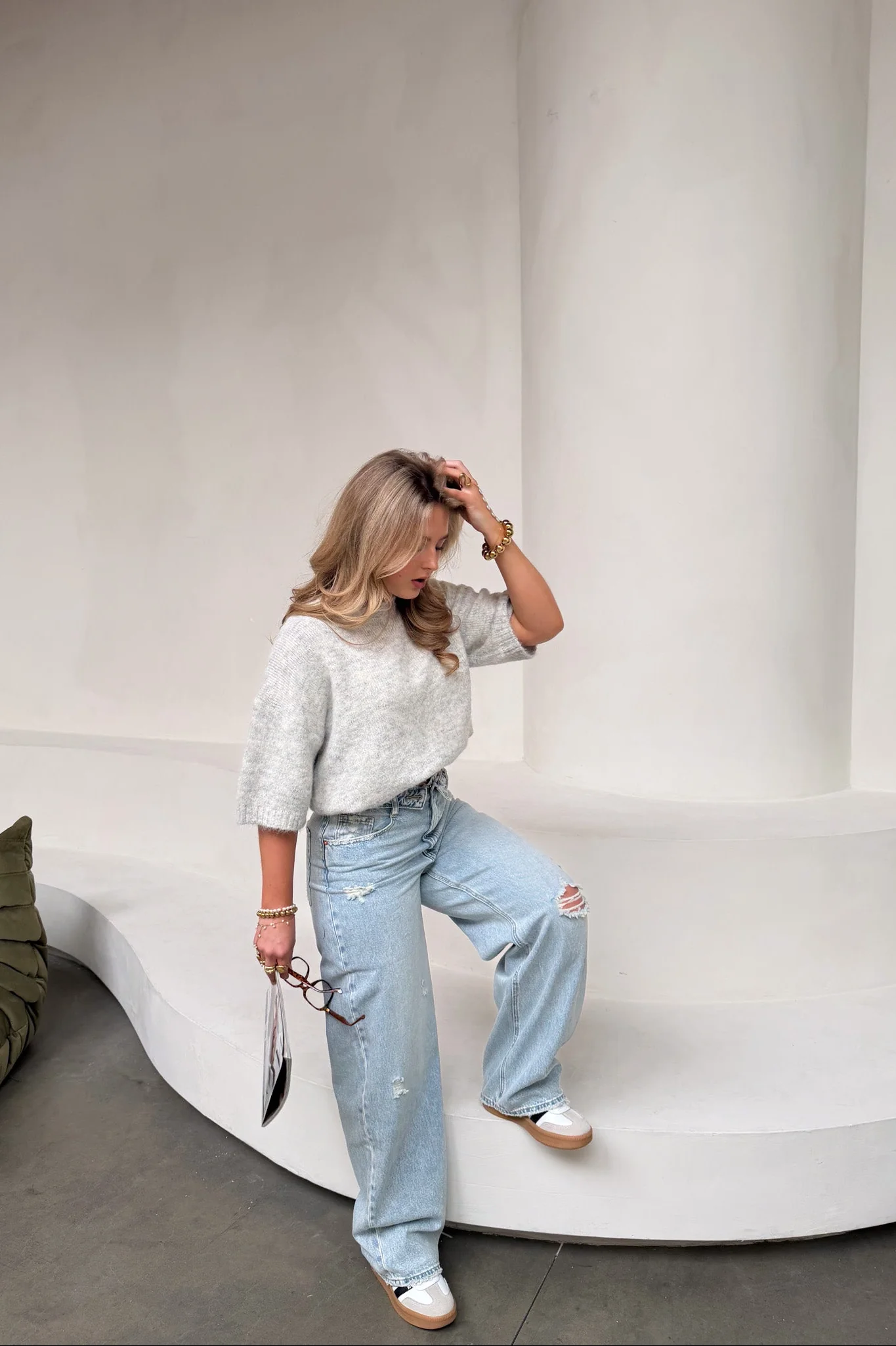 Viral Fold Over Jeans - Image 14