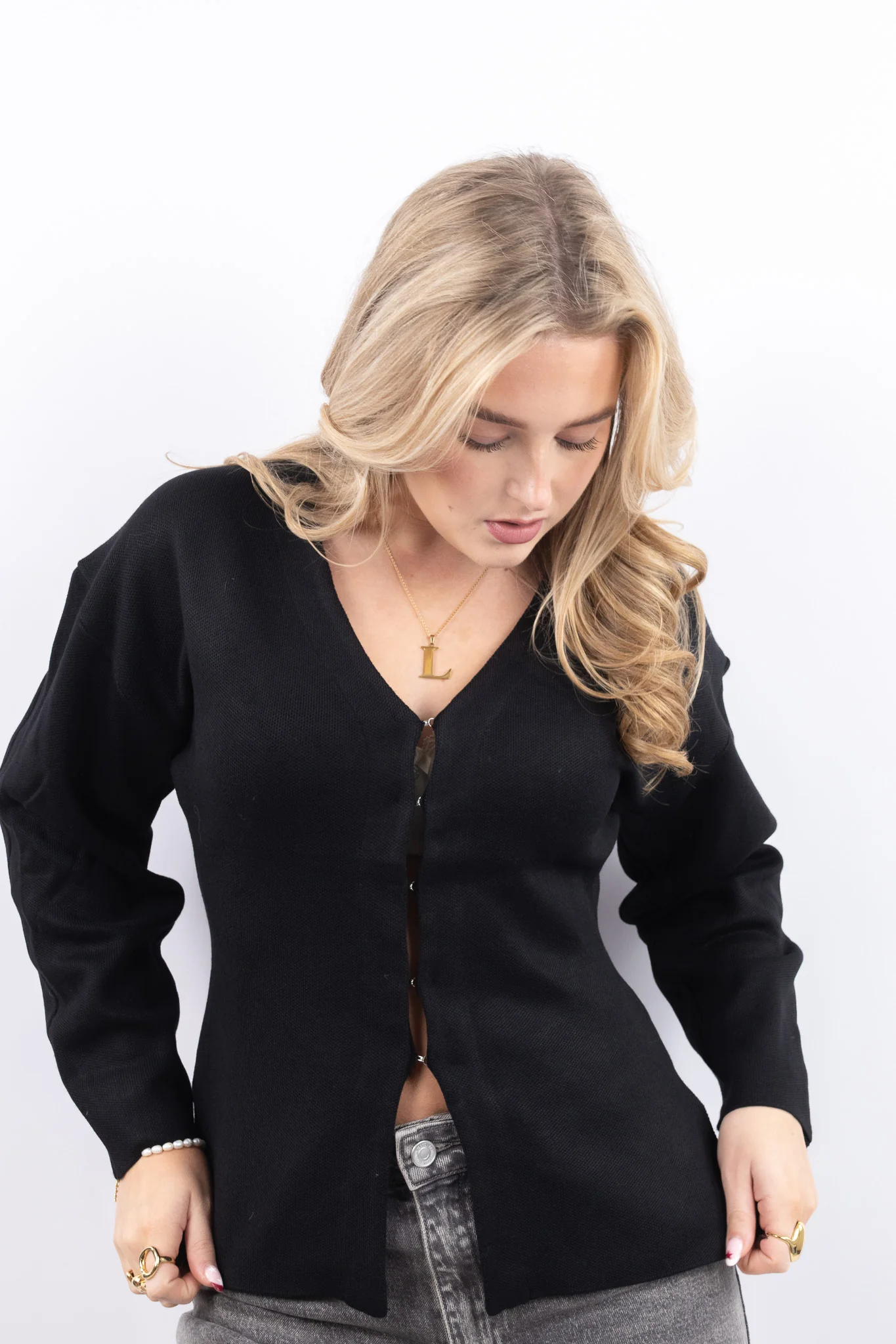 Waist Shaped Knit Top - Image 6